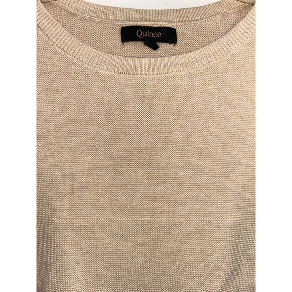 Quince Women’s Lightweight Cotton Cashmere Link Stitch Dolman Sweater size XS - Picture 4 of 9